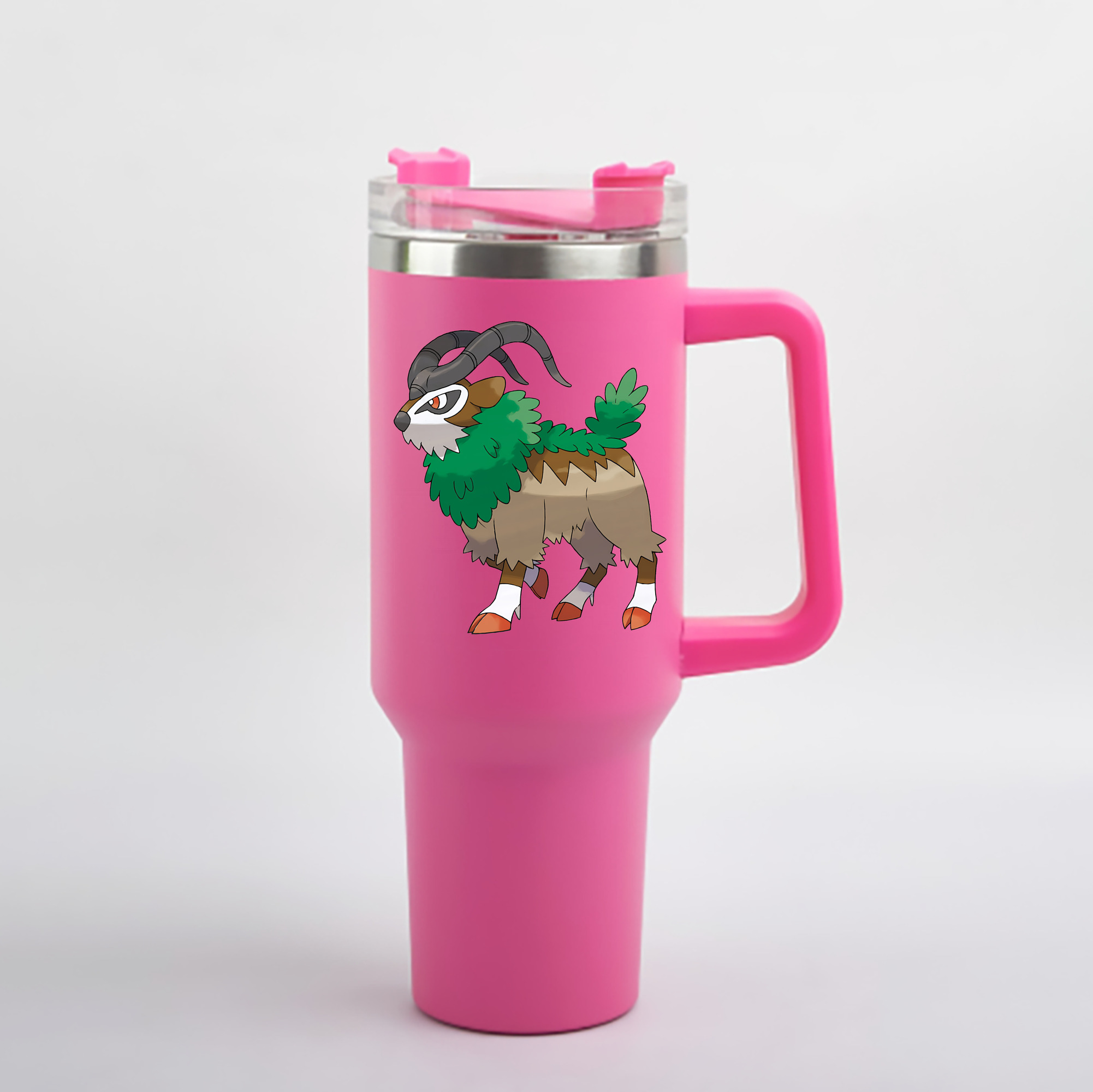 （画像用） ポケットモンスター Pokémon 1200mL車用タンブラー - クリスタルステッカー（プラスチックストロー付き）